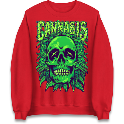 Cannabis Skull Sweatshirt