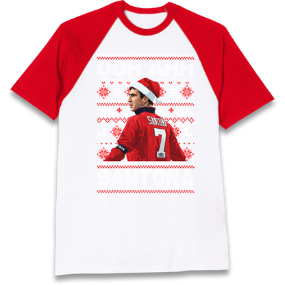 M'nchester United Christmas Raglan T Shirt