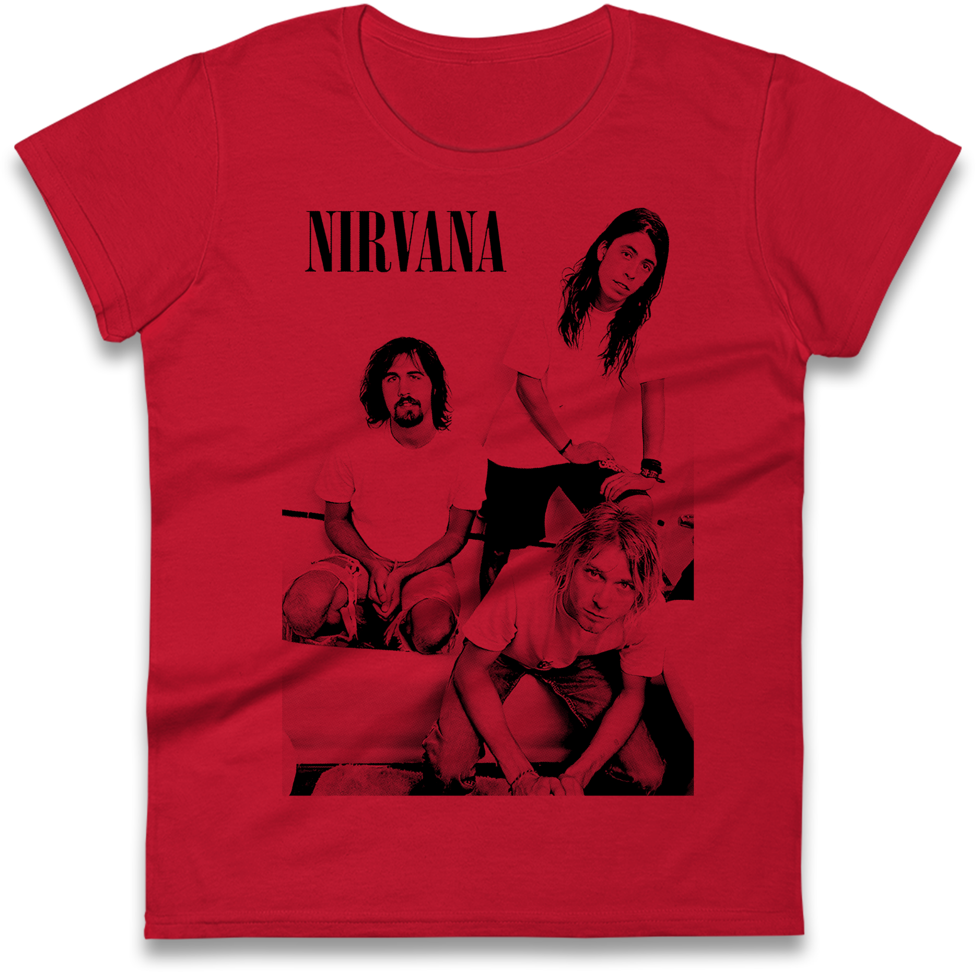 Nirvana Band Ladies T Shirt 