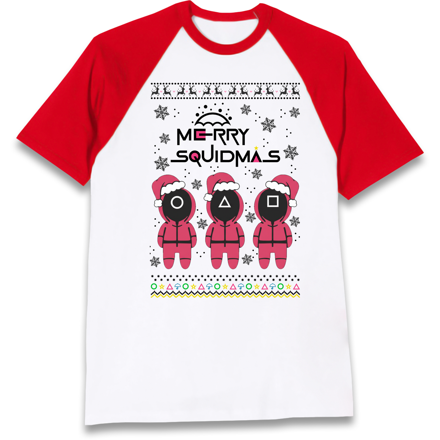 merry Squidmas Raglan T Shirt