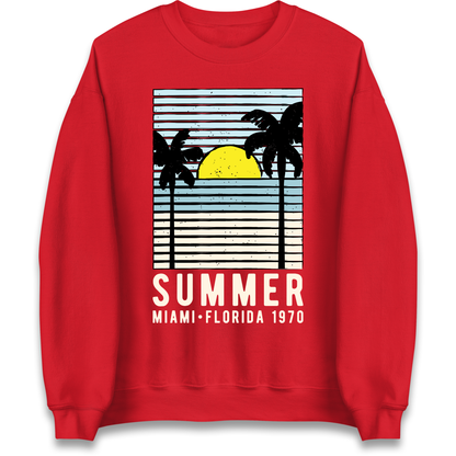Summer Miami Florida 1970 Sweatshirt