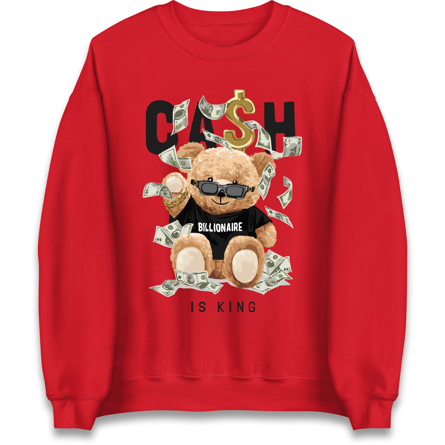 Teddy Bear Billionaire Streetwear Sweatshirt