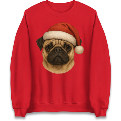 Pug Face Christmas Sweatshirt