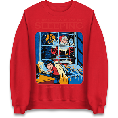 Creepy Santa Claus Christmas Sweatshirt