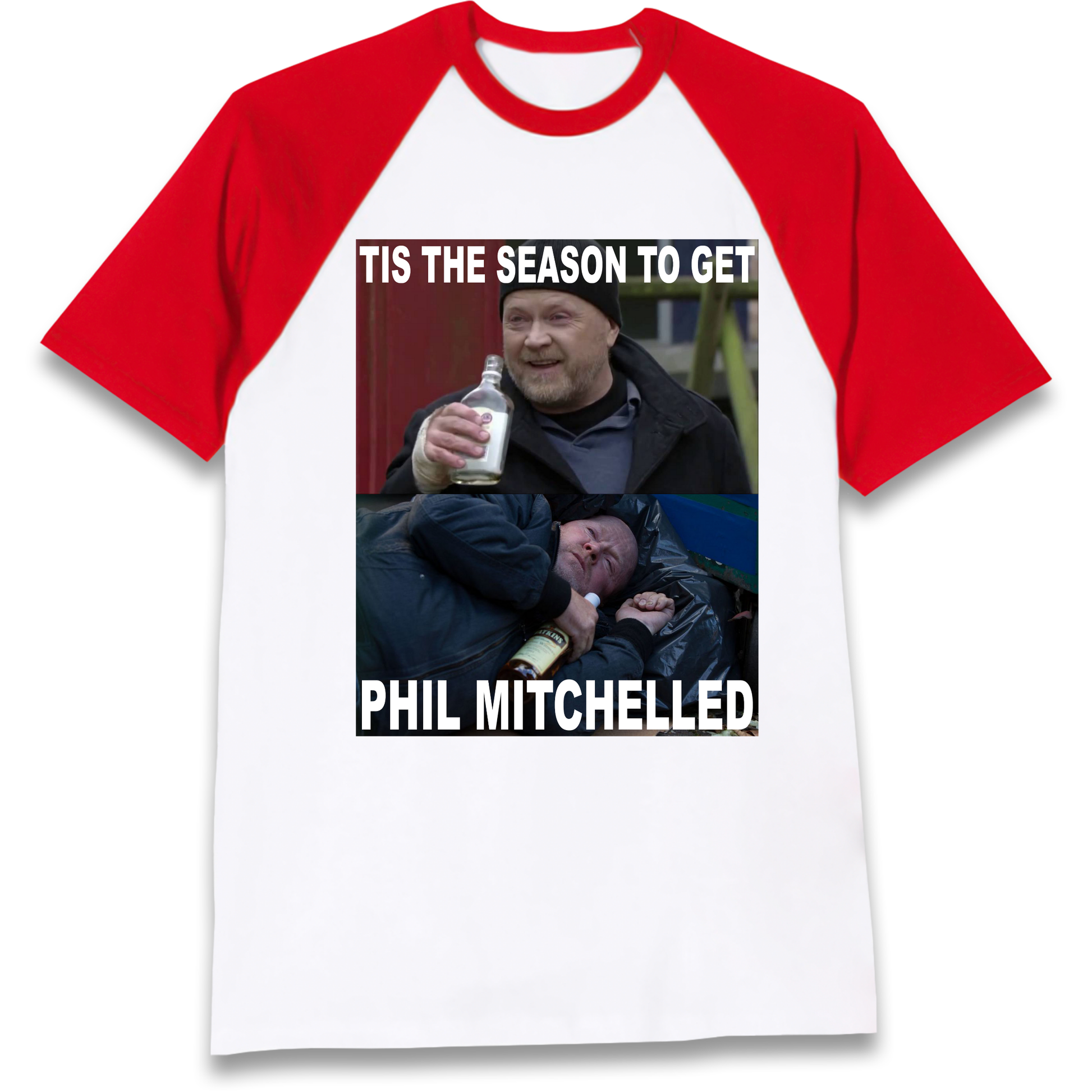 Phil Mitchell Christmas Raglan T Shirt