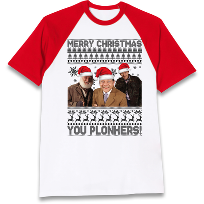 Plonkers Christmas Raglan T Shirt