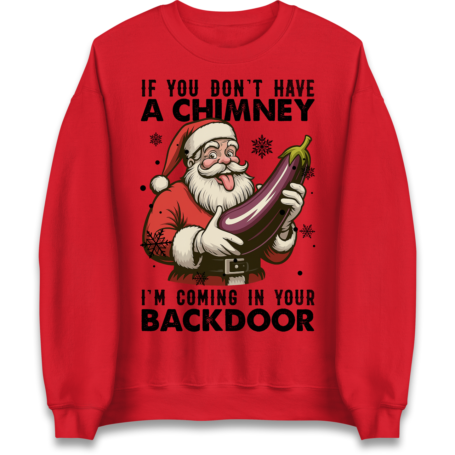 Santa Back Door Sweatshirt