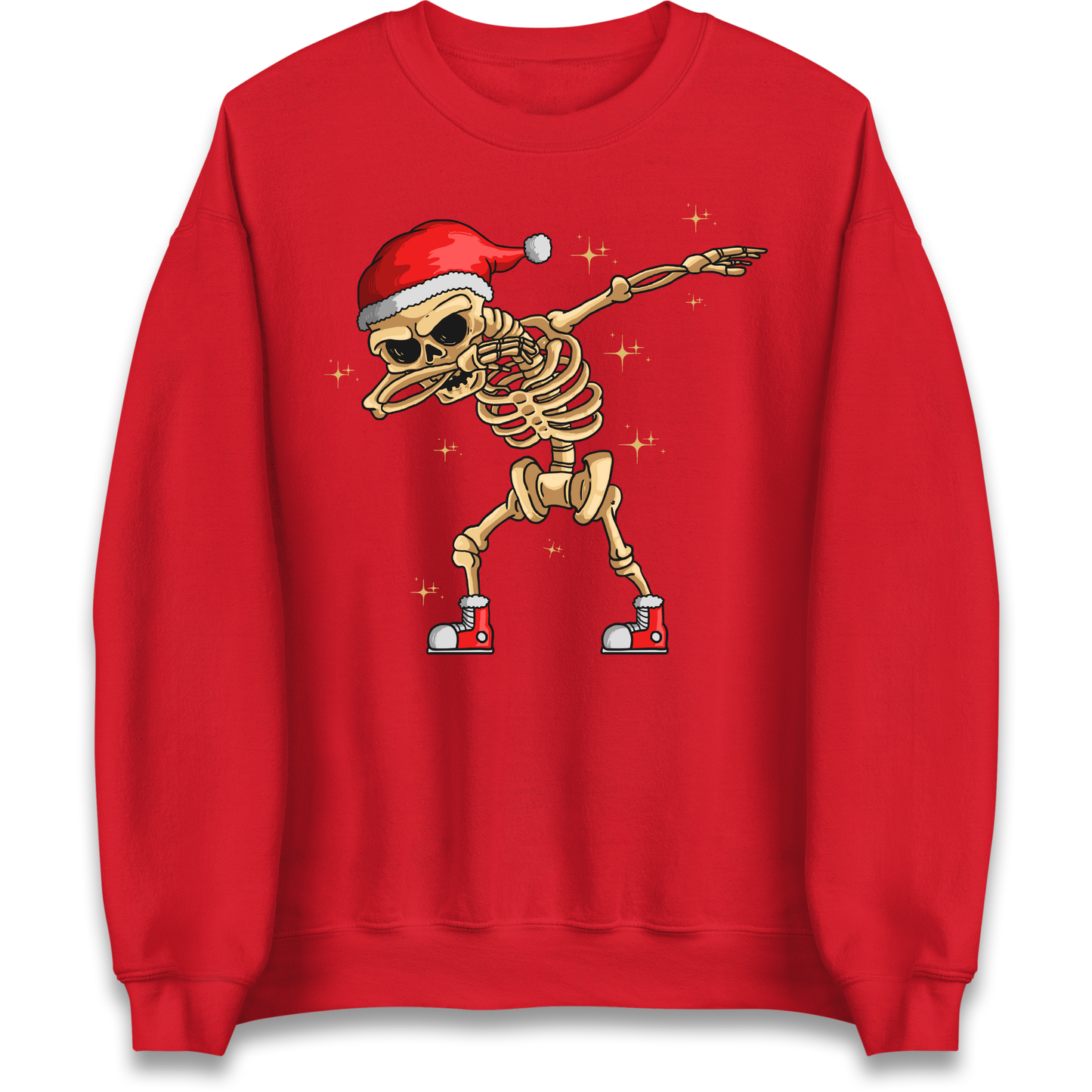 Santa Skellington Dabbing Christmas Sweatshirt