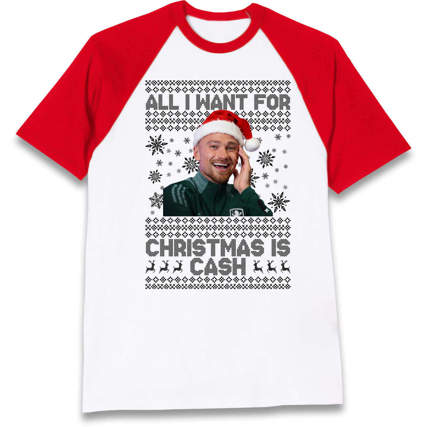 Matt Cash Christmas Raglan T Shirt