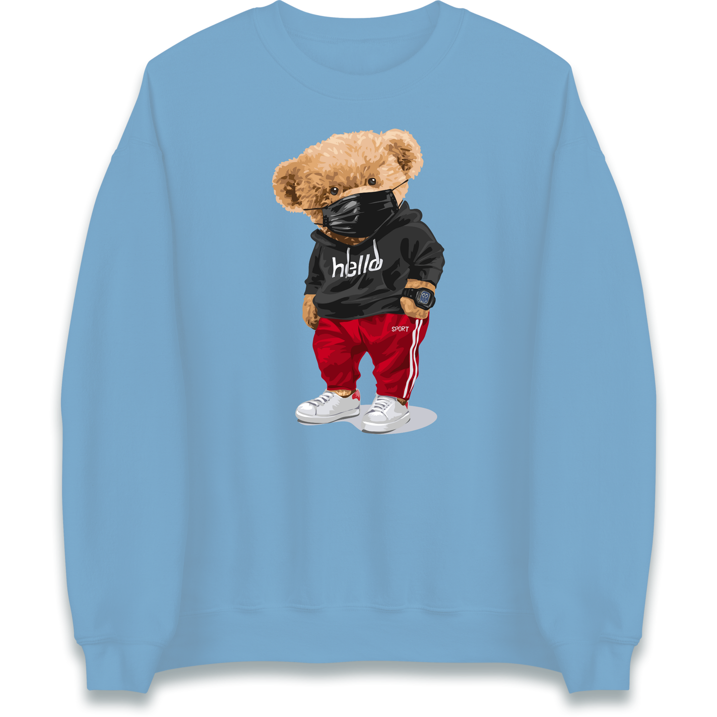 Teddy Bear Hello Streetwear Sweatshirt