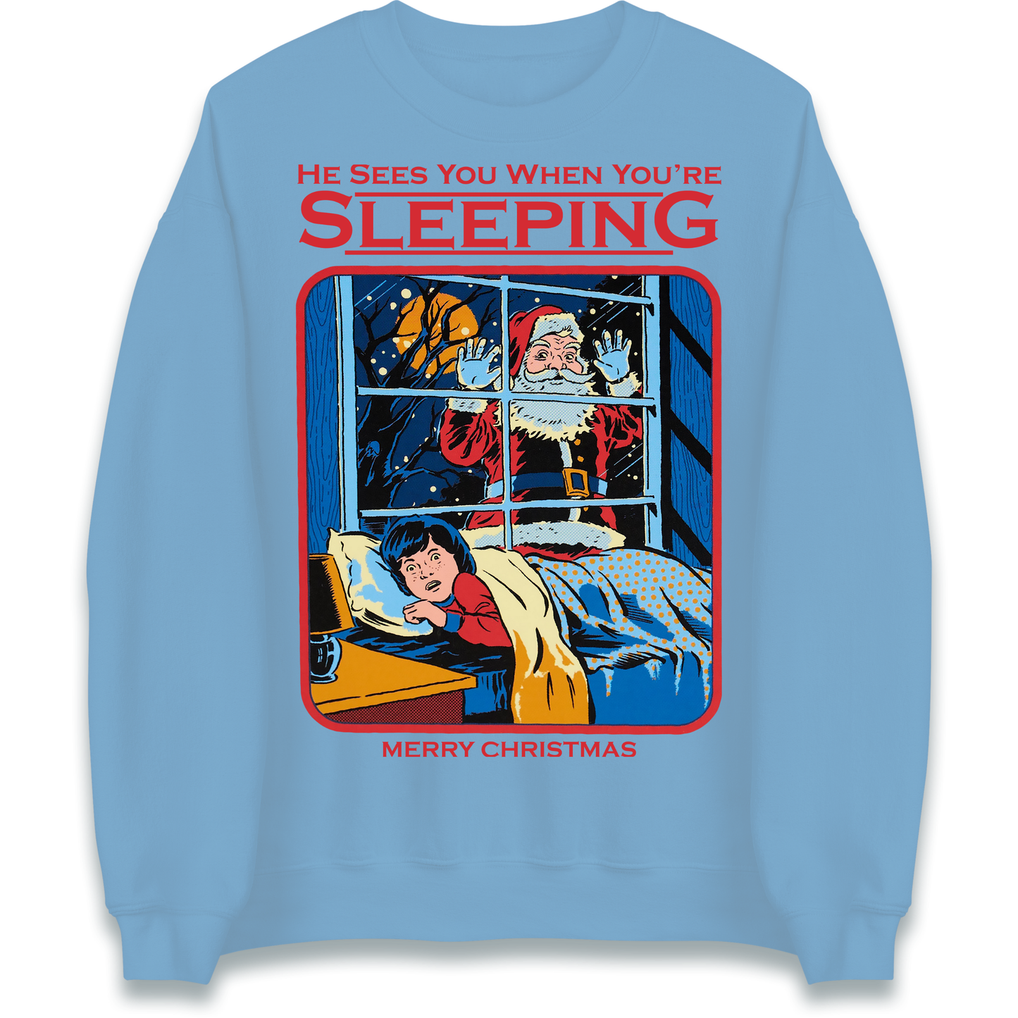 Creepy Santa Claus Christmas Sweatshirt
