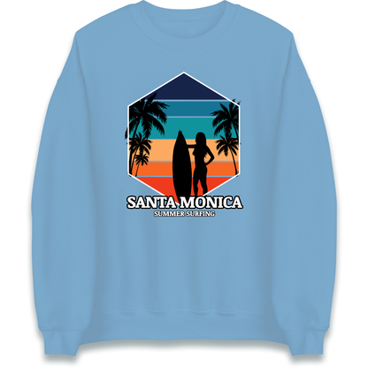 Santa Monica Summer Surfing Sweatshirt