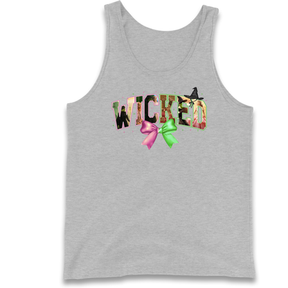 Wicked pink and green Bow Tank Top