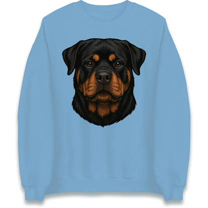 Rottweiler Face Sweatshirt