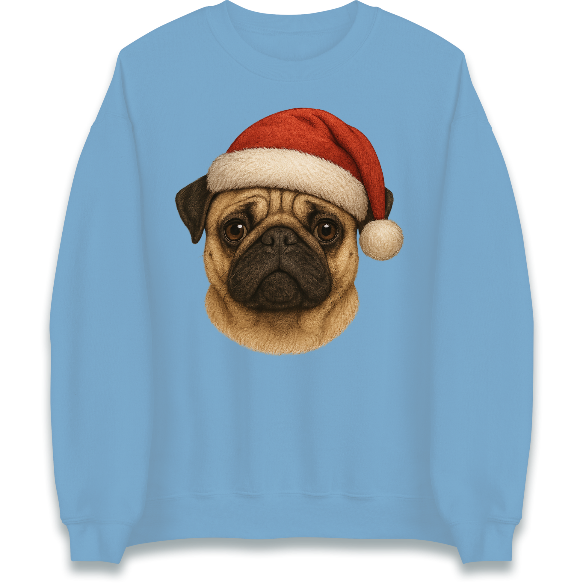 Pug Face Christmas Sweatshirt
