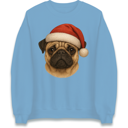 Pug Face Christmas Sweatshirt