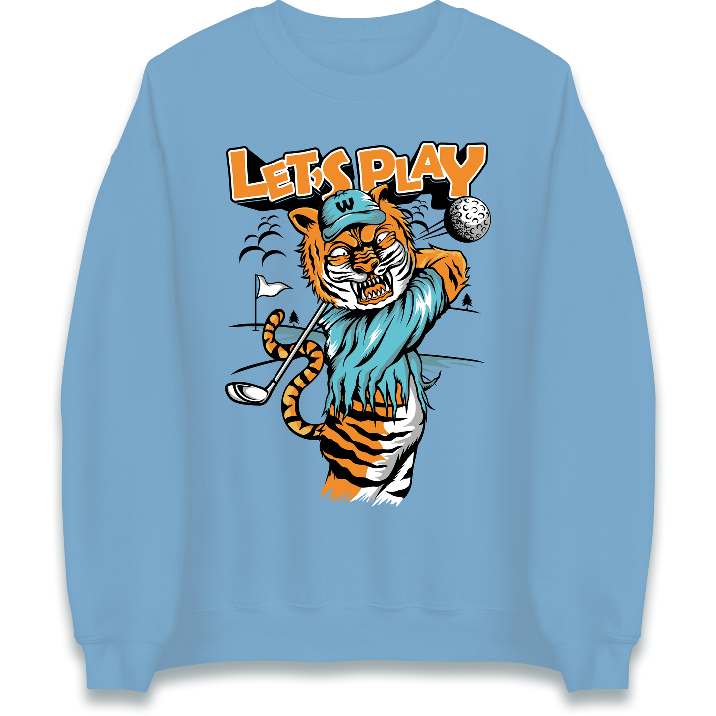 Lets Play Golf Tiger Sweatshirt