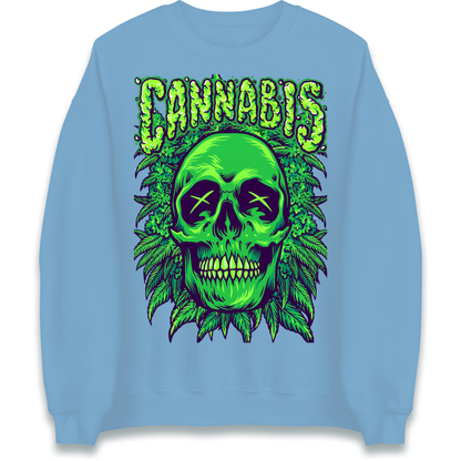 Cannabis Skull Sweatshirt