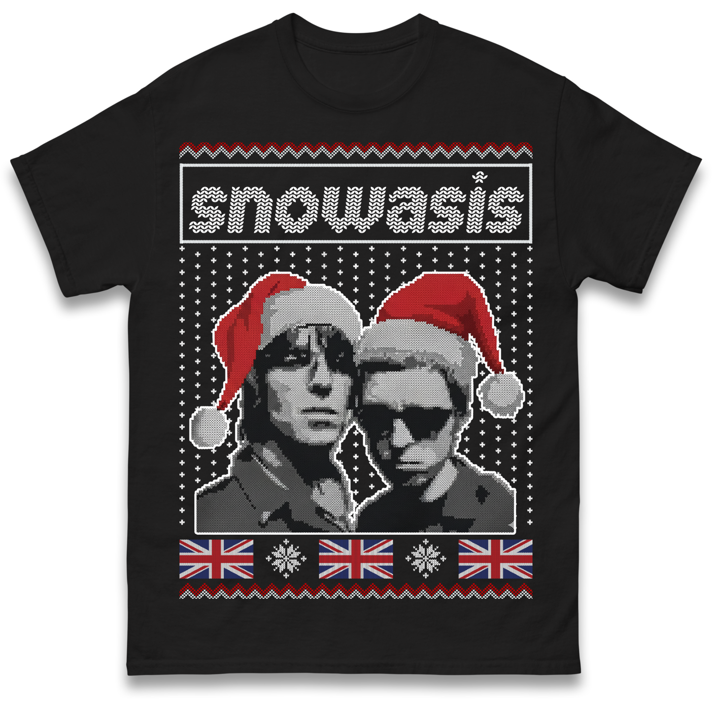 Snowasis Union Jack Christmas T Shirt