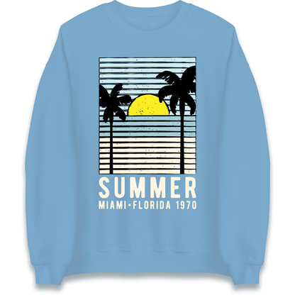 Summer Miami Florida 1970 Sweatshirt