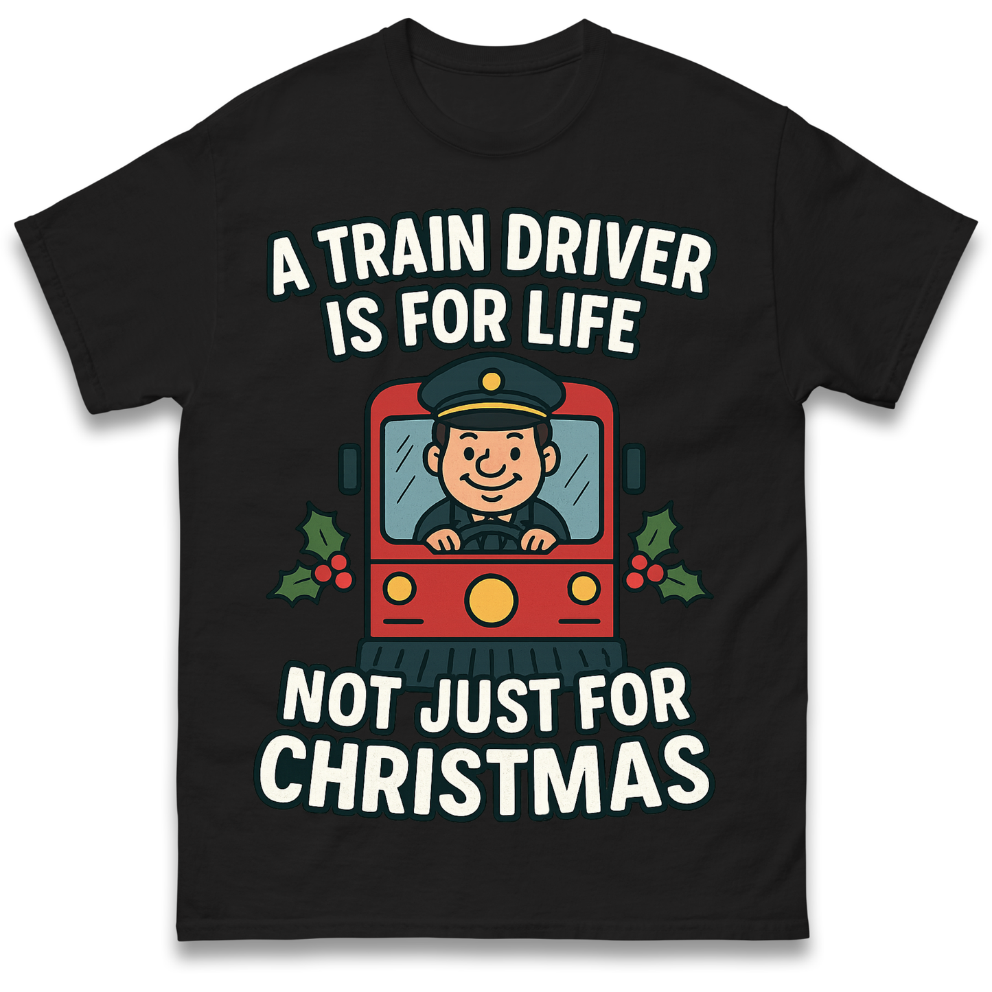 Train Driver Christmas T Shirt