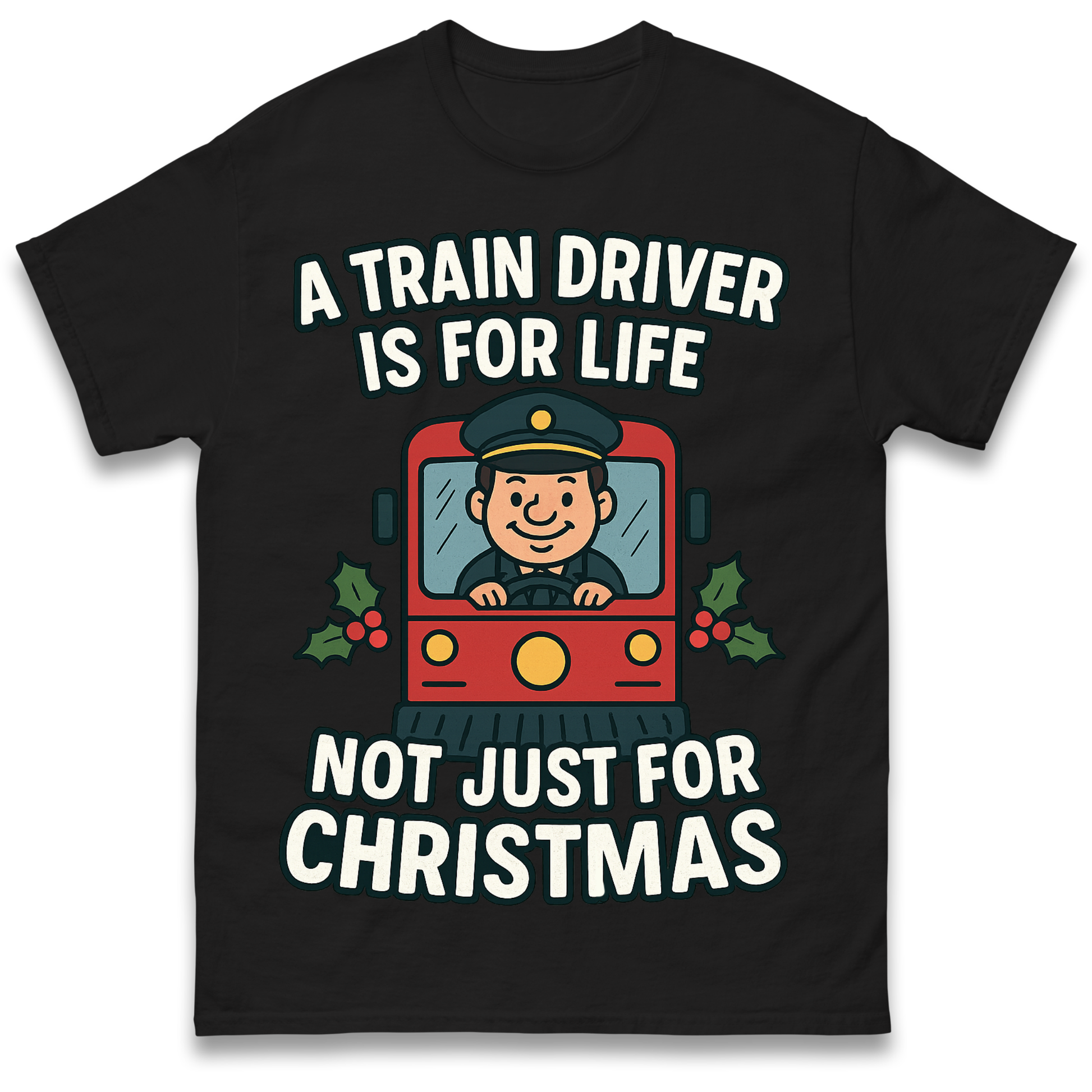 Train Driver Christmas T Shirt