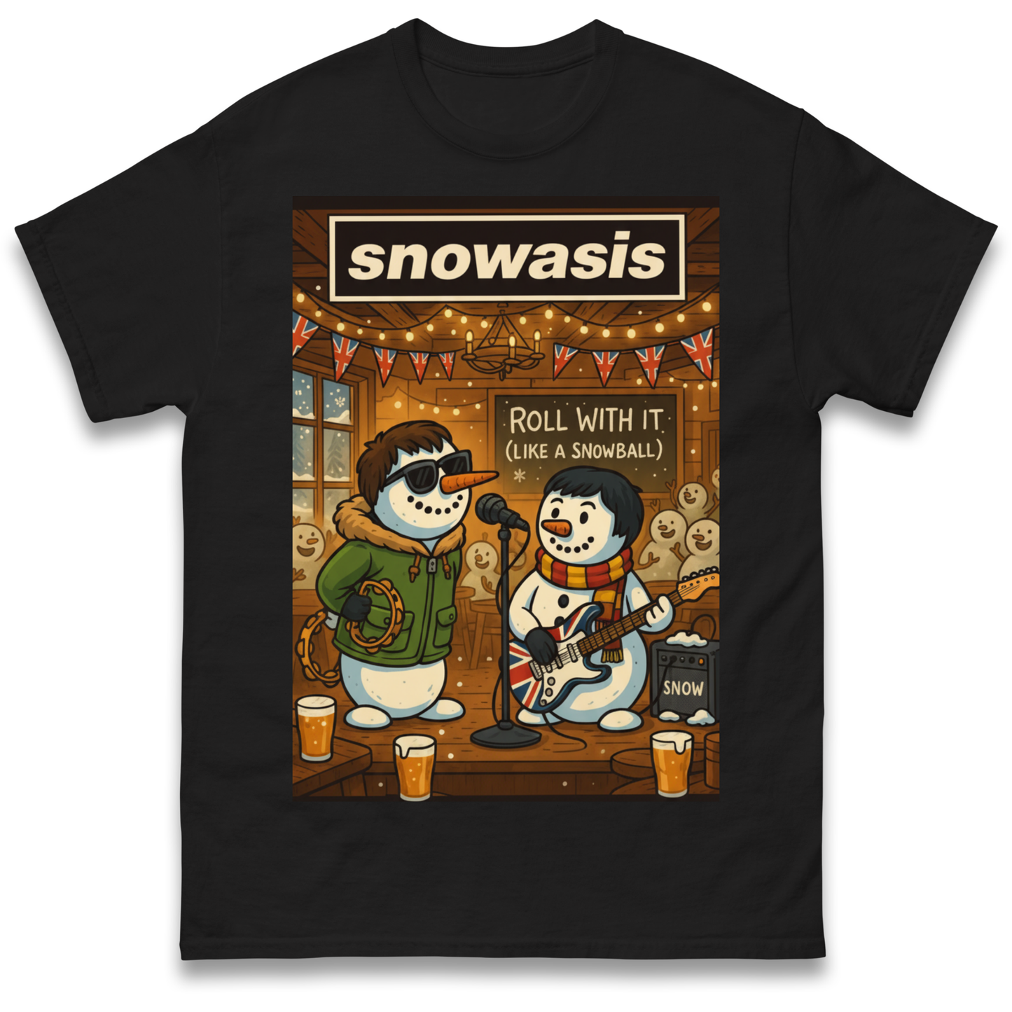 Snowasis Roll Christmas T Shirt