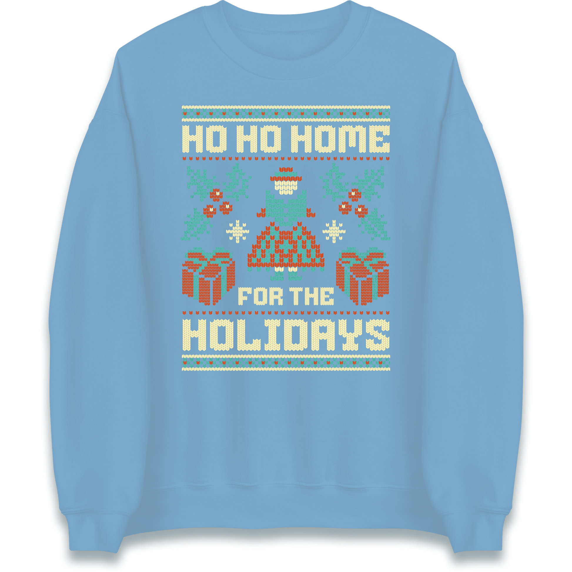 HO HO Home For the Holidays Christmas Sweatshirt