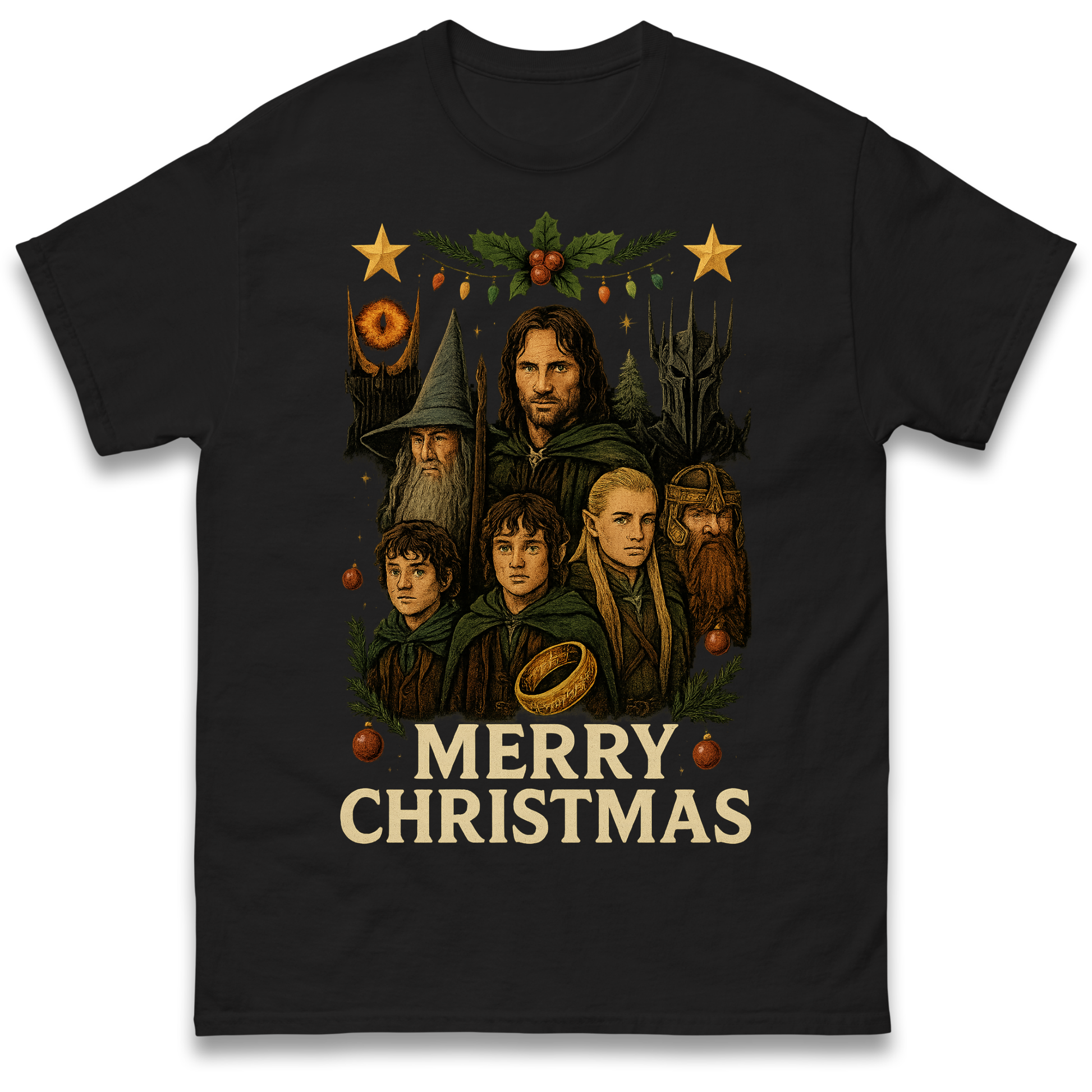 Lord of The Rings Christmas T Shirt