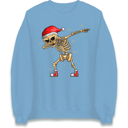 Santa Skellington Dabbing Christmas Sweatshirt