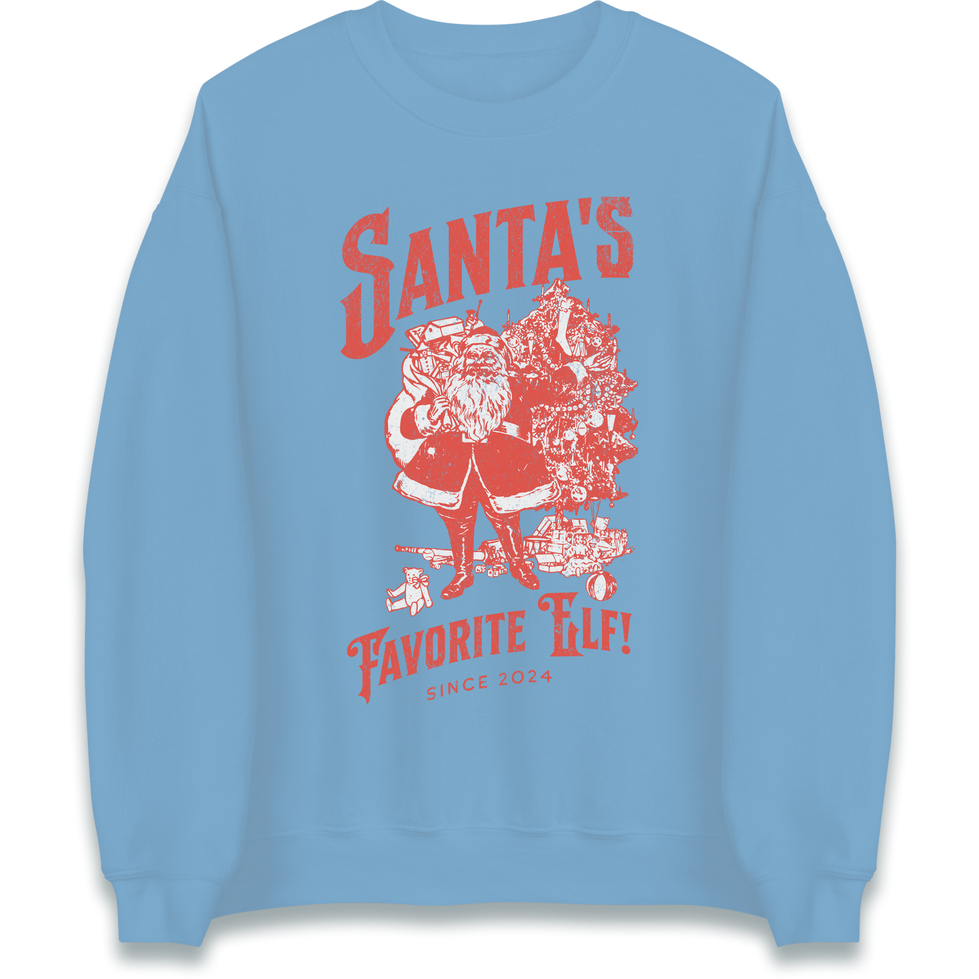 Santas Favourite Elf Christmas Sweatshirt