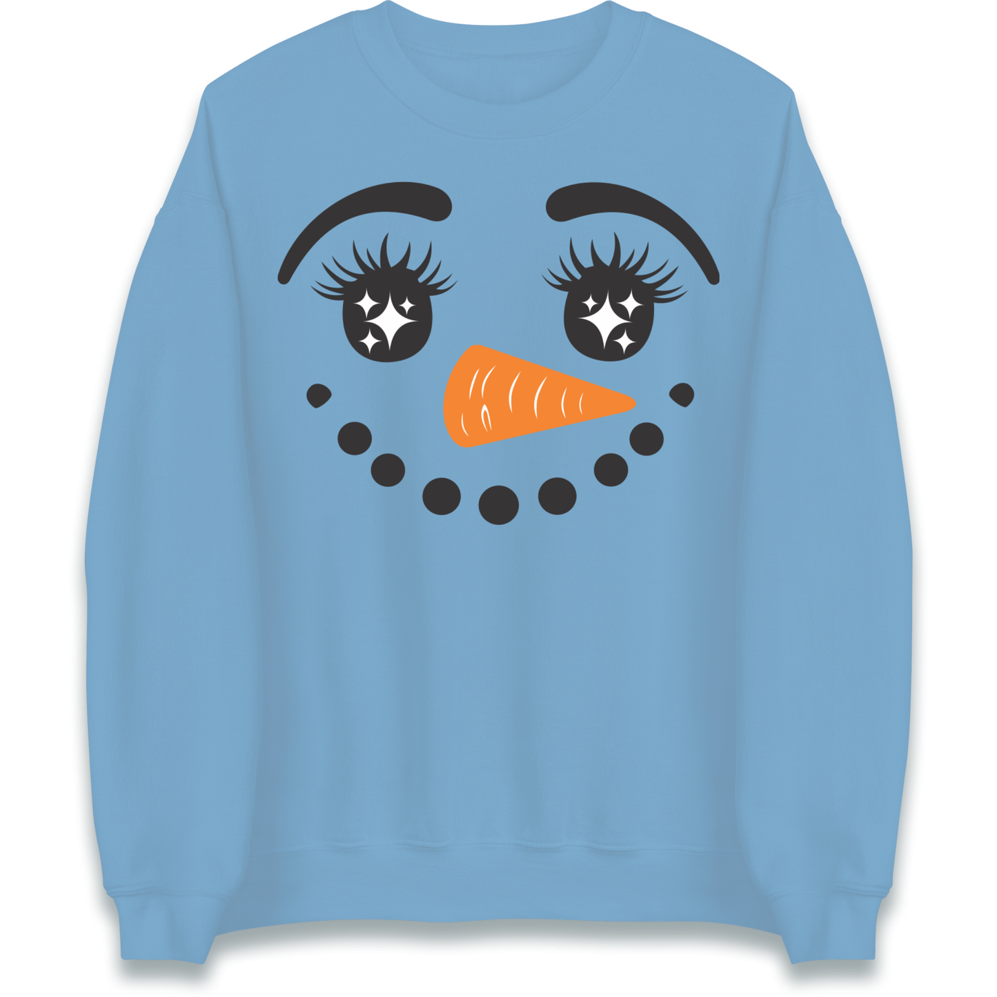 Snowman Face Christmas Sweatshirt