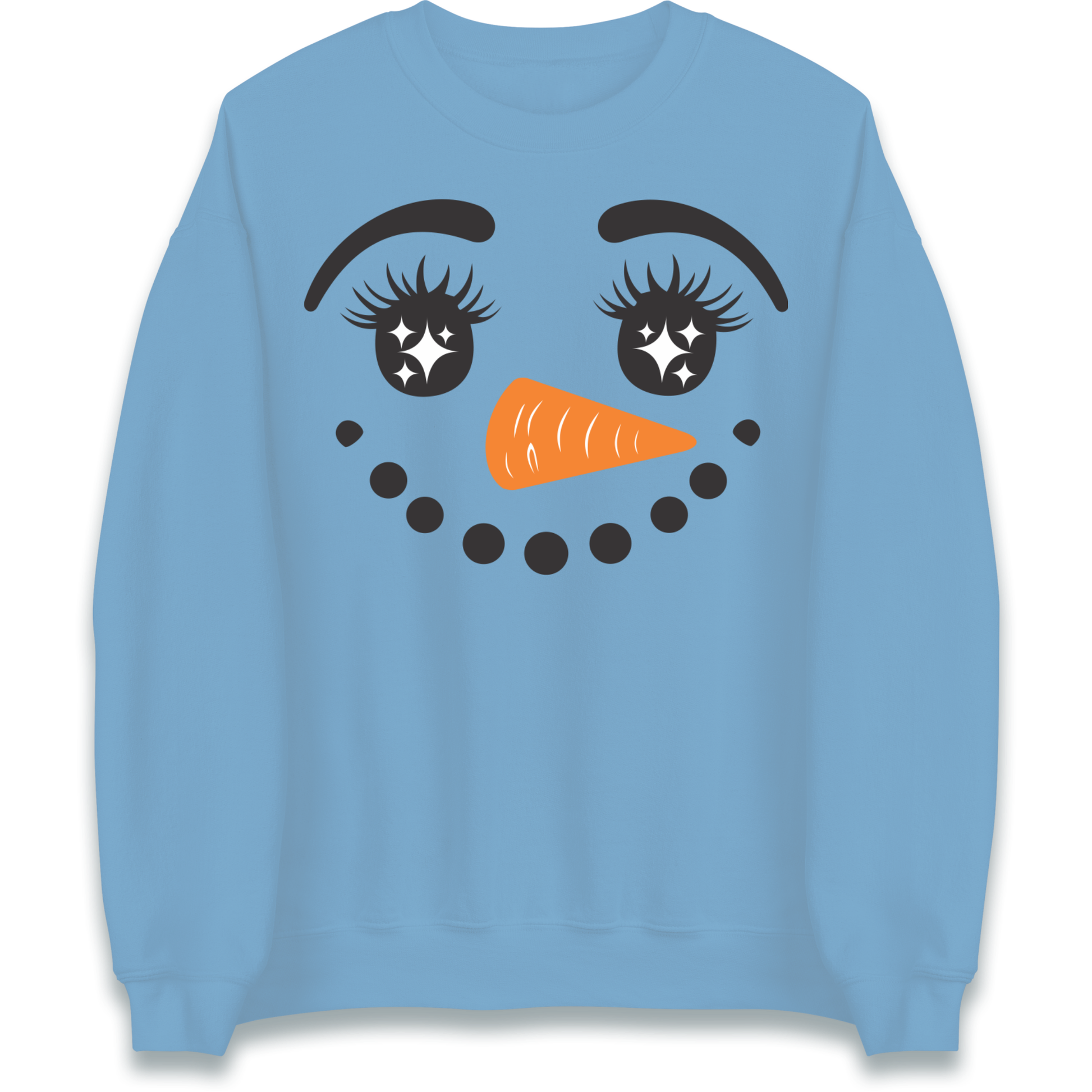 Snowman Face Christmas Sweatshirt