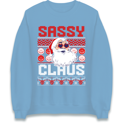 Sassy Claus Santa Christmas Sweatshirt