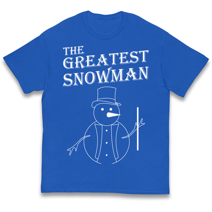 The Greatest Snowman Christmas kids t shirt