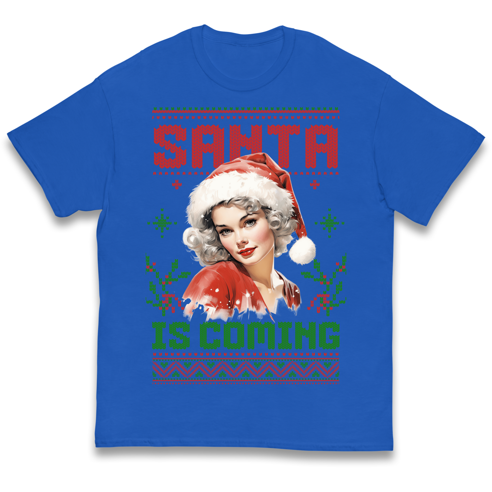 Santa is Coming Christmas kids t shirt