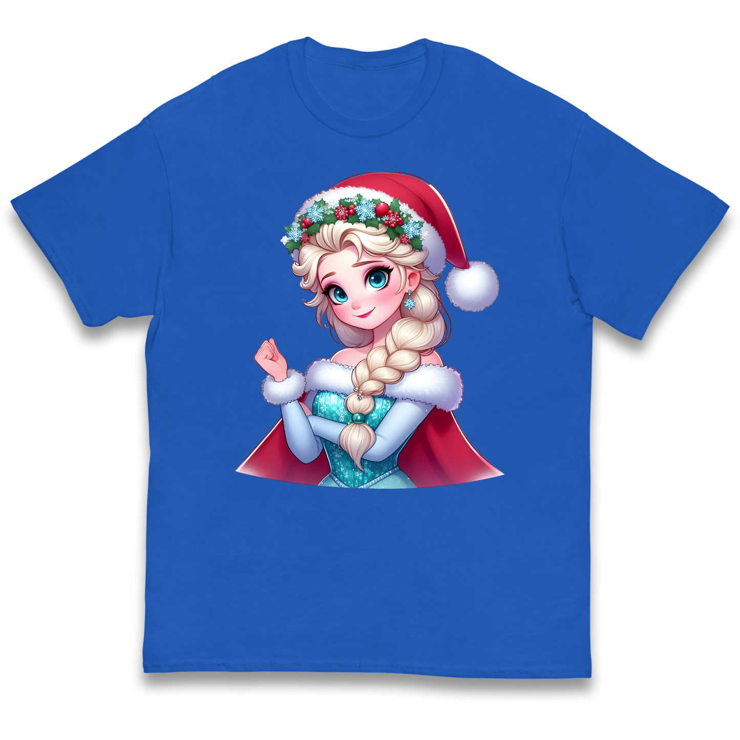 Elsa Frozen Santa kids t shirt