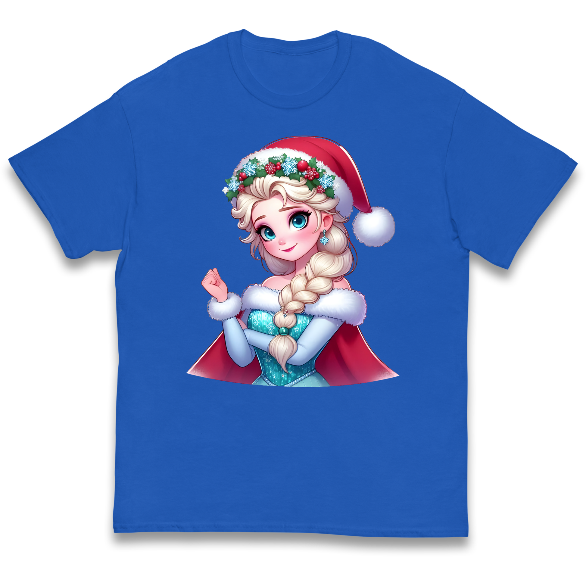Elsa Frozen Santa kids t shirt
