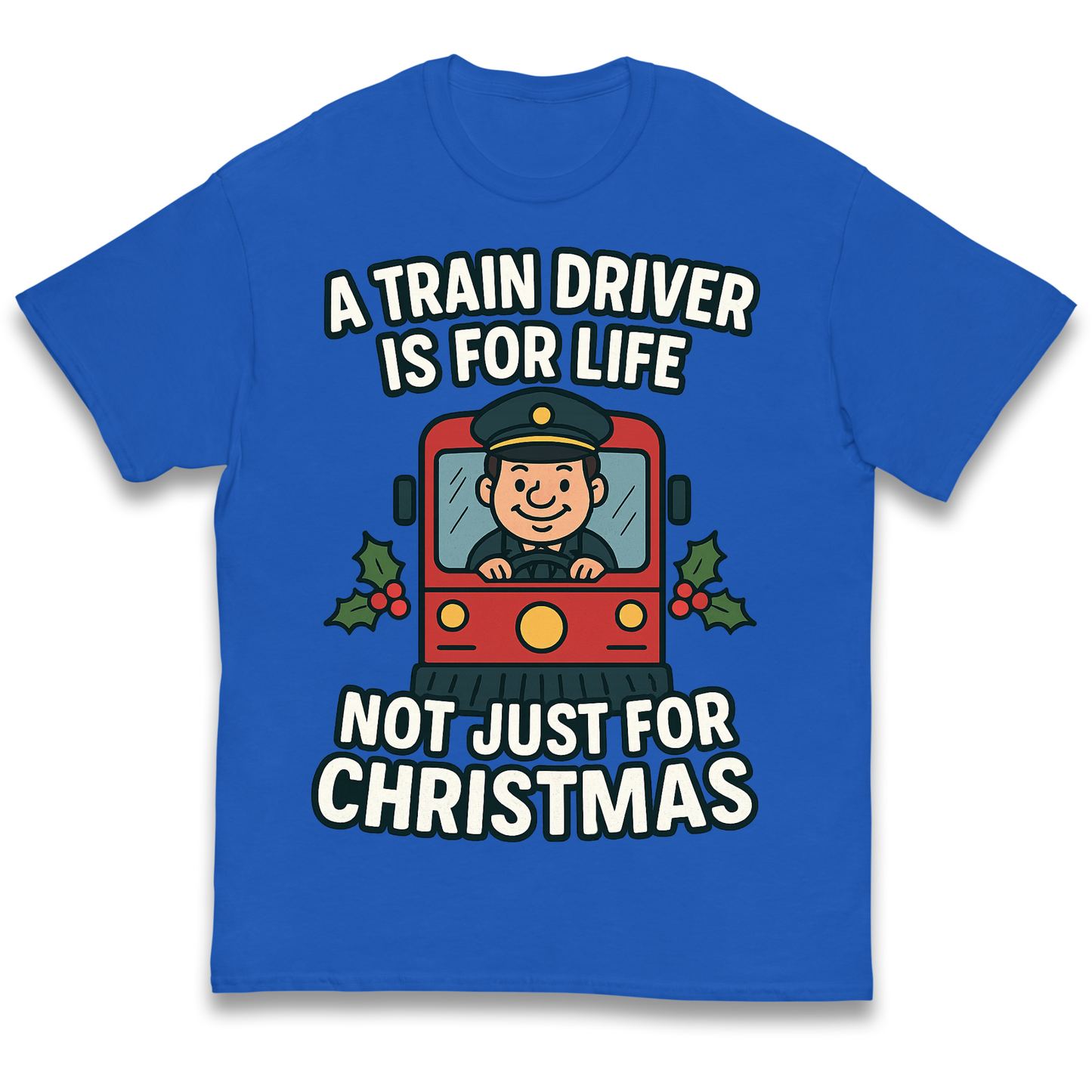 Train Driver Christmas Kids T Shirt