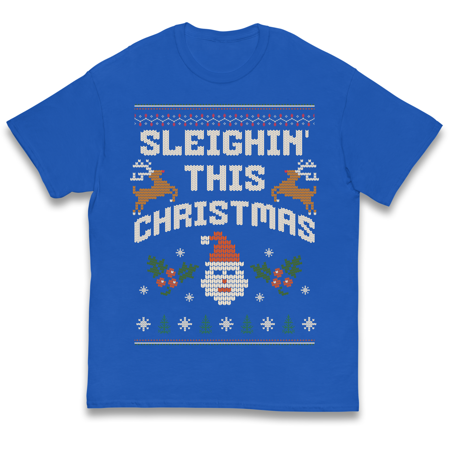 Sleighin This Christmas Christmas kids t shirt