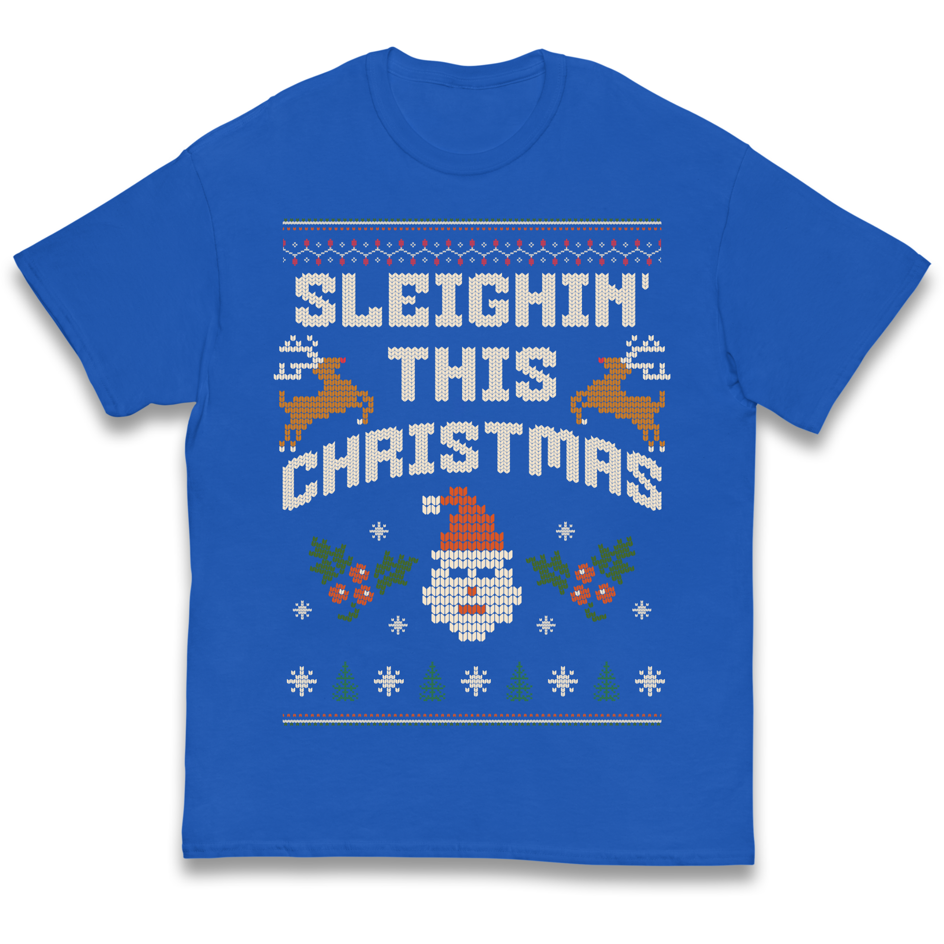 Sleighin This Christmas Christmas kids t shirt