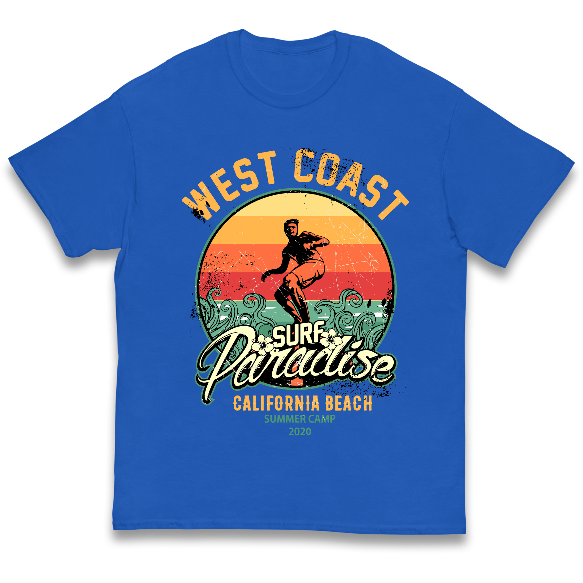 West Coast Surf Paradise kids t shirt