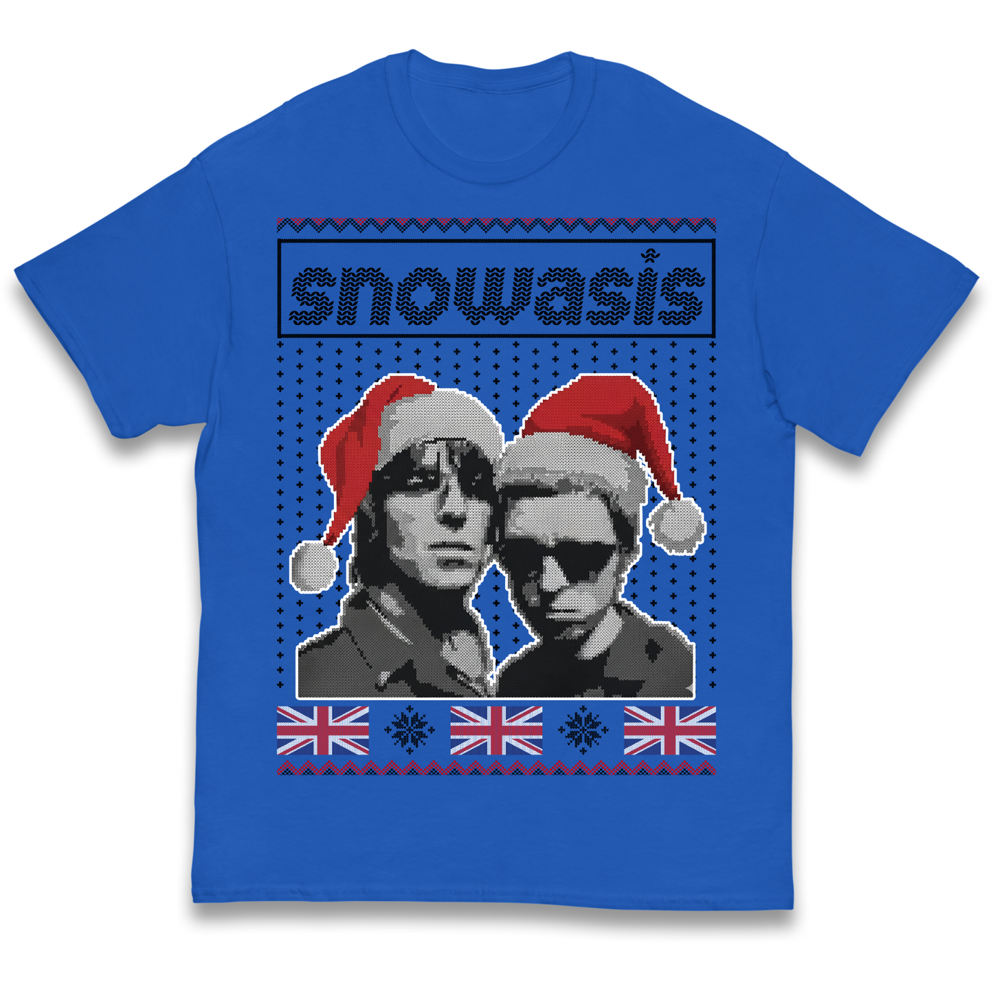 Snowasis Union Jack Christmas Kids T Shirt