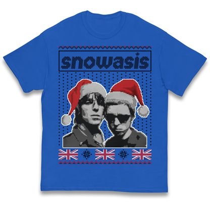 Snowasis Union Jack Christmas Kids T Shirt