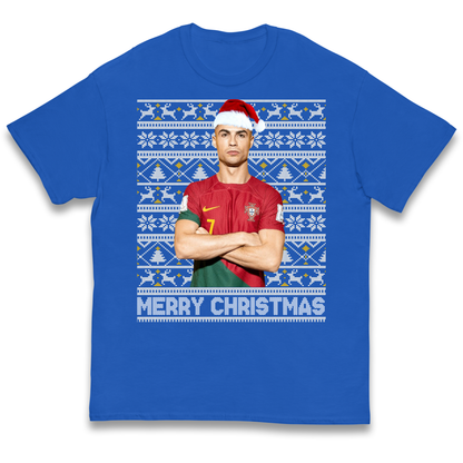 Merry Christmas Ronaldo kids t shirt