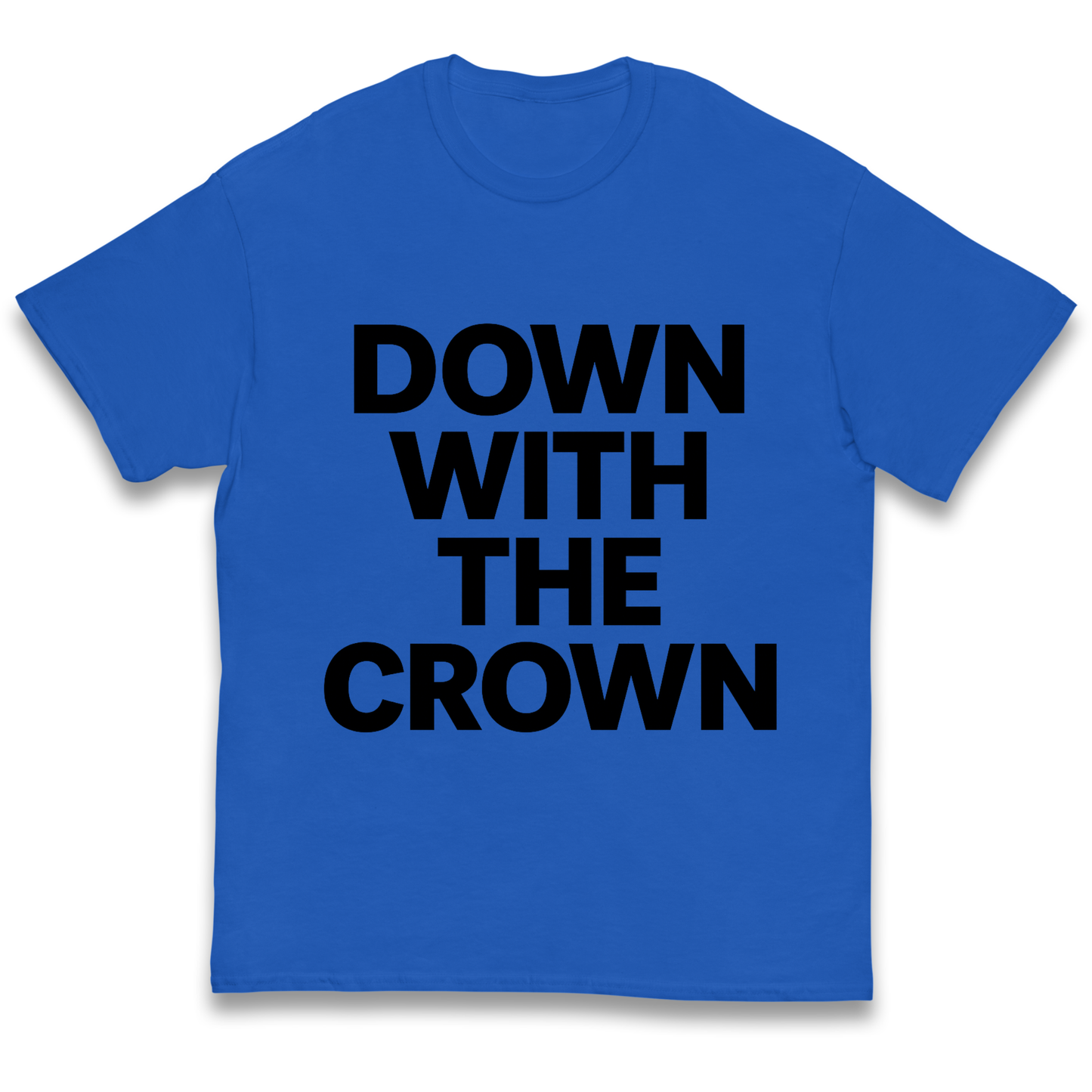 DOWN WITH THE CROWN kids t shirt