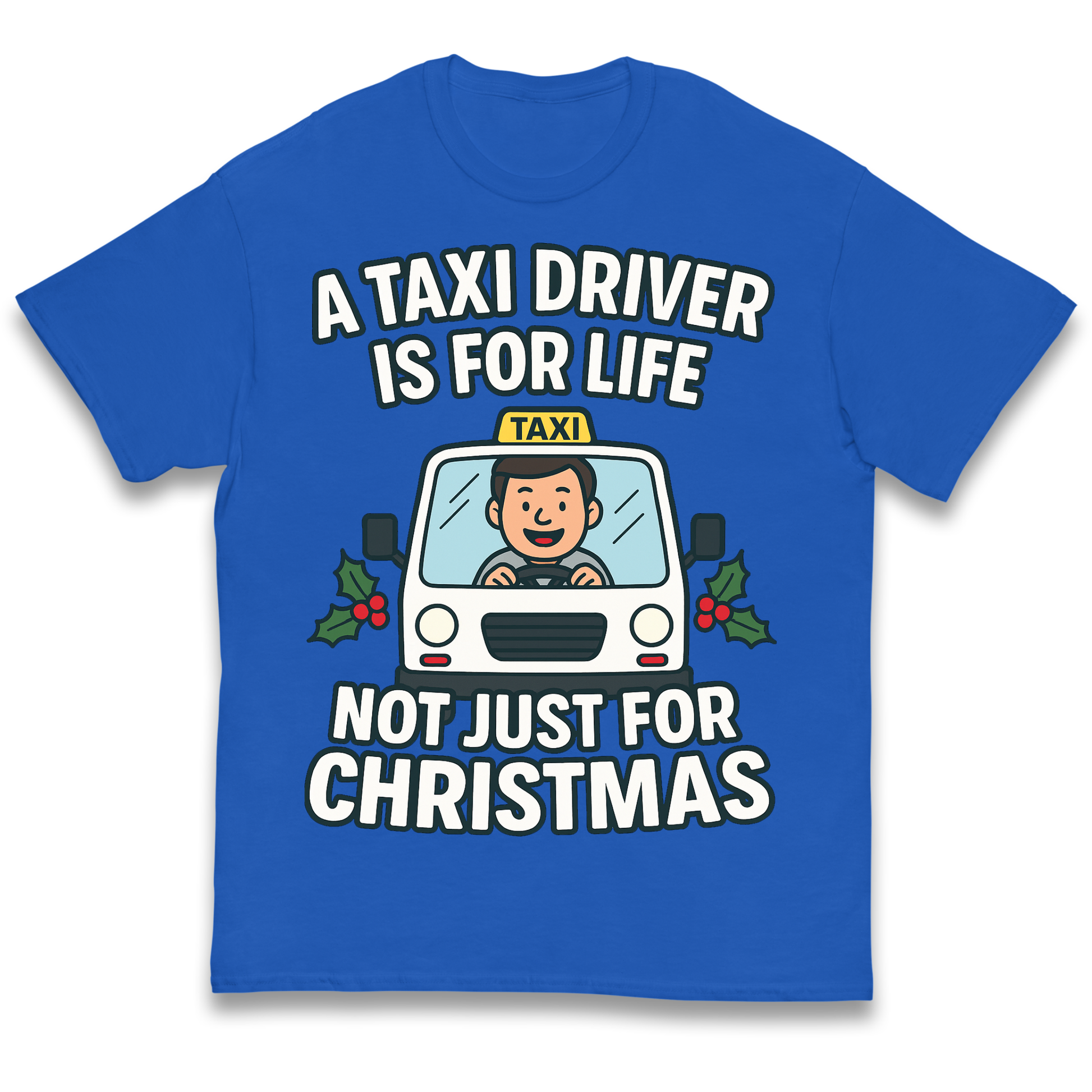 Taxi Driver Christmas Kids T Shirt