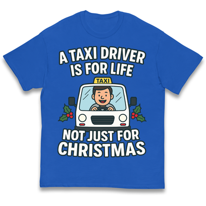 Taxi Driver Christmas Kids T Shirt