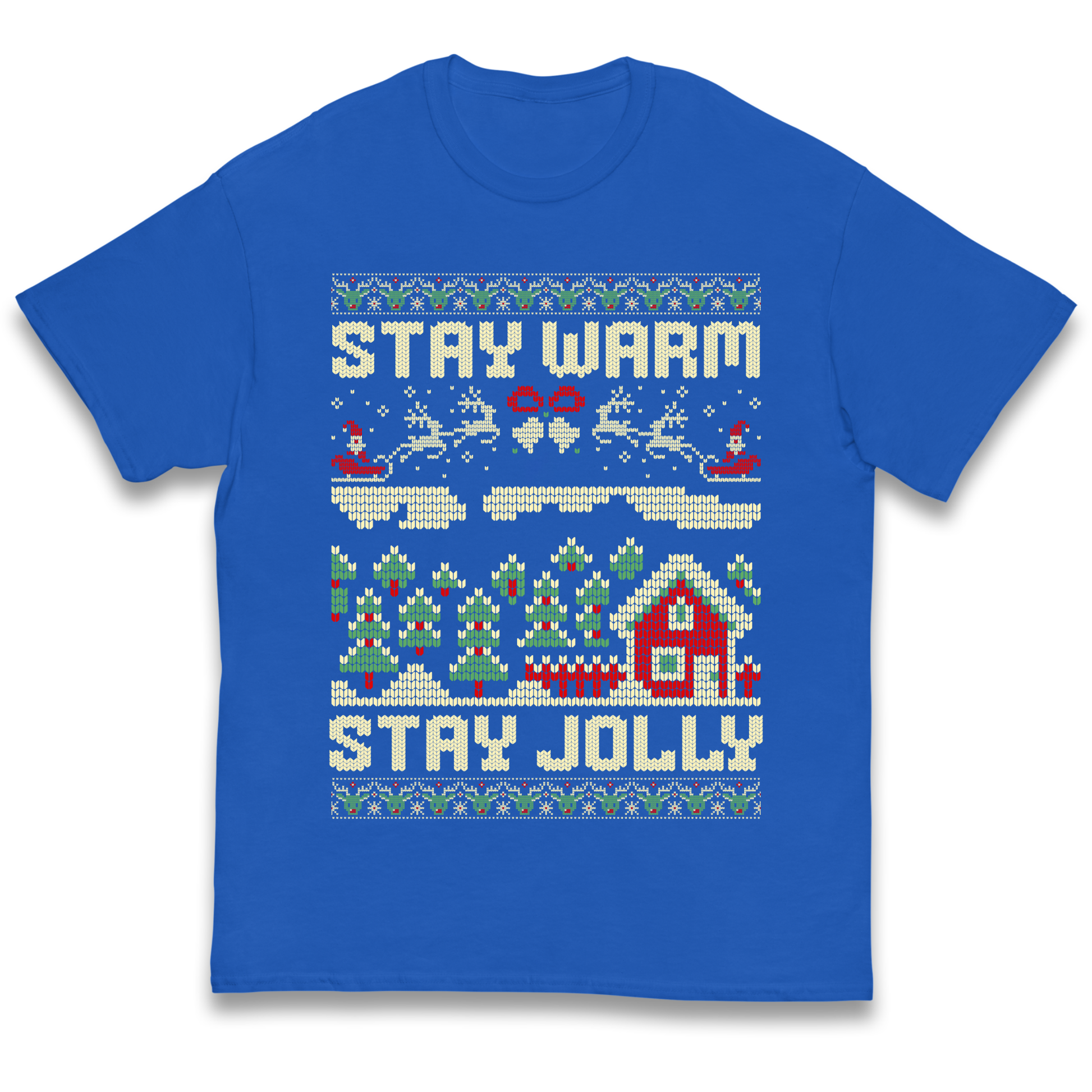 Stay Warm Stay Jolly Christmas kids t shirt