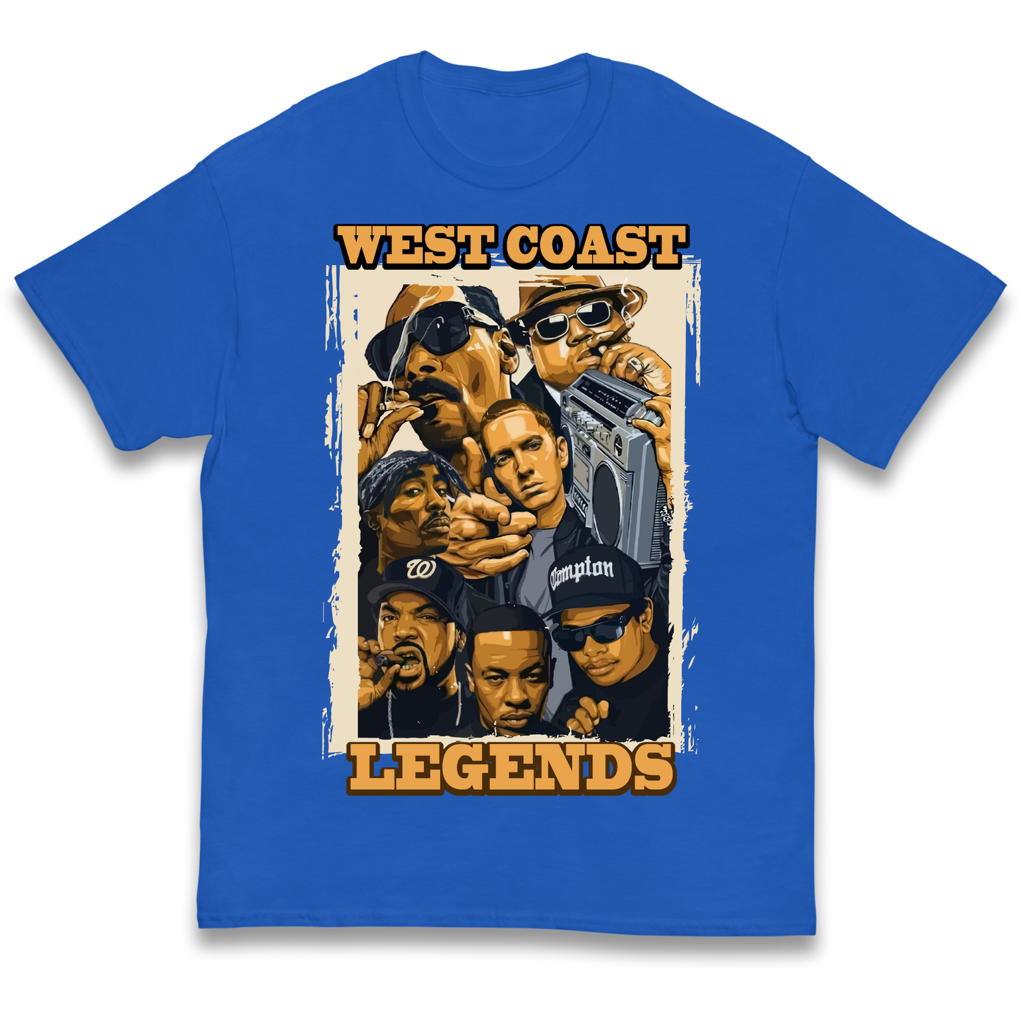 West Coast Legends Rappers kids t shirt